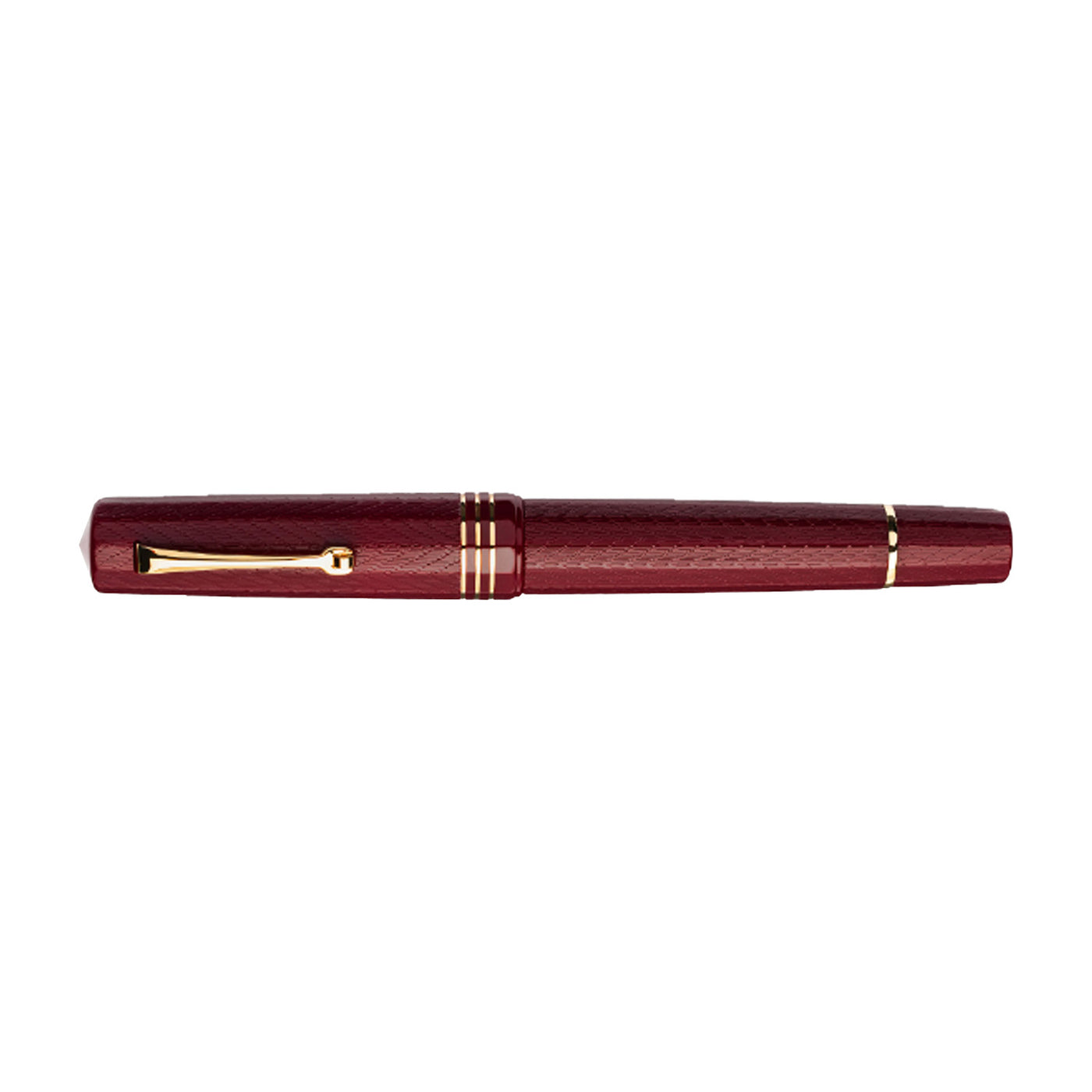 Leonardo Dodici Guilloche No. 6 Fountain Pen - Burgundy GT 8