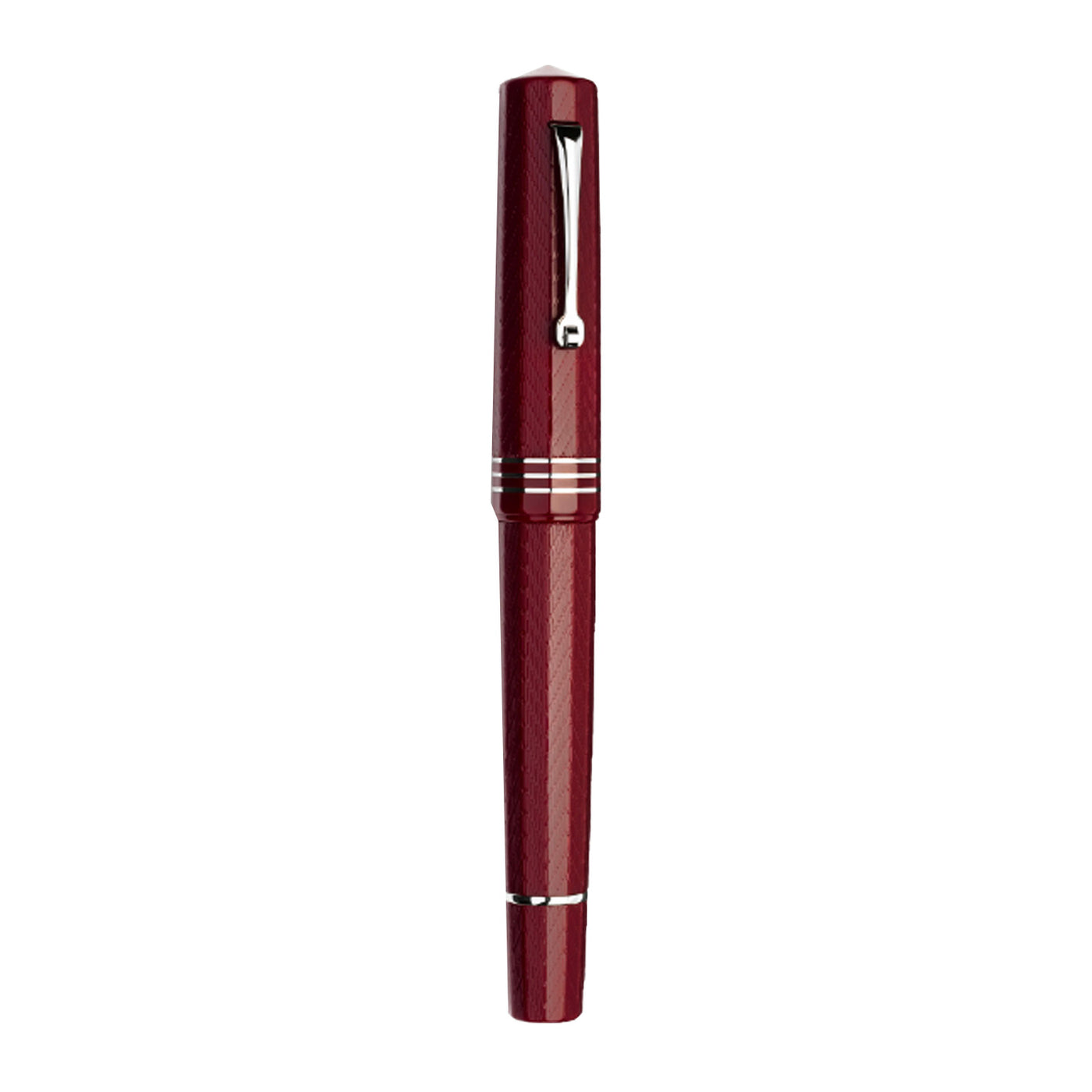 Leonardo Dodici Guilloche No. 8 Fountain Pen - Burgundy CT 4