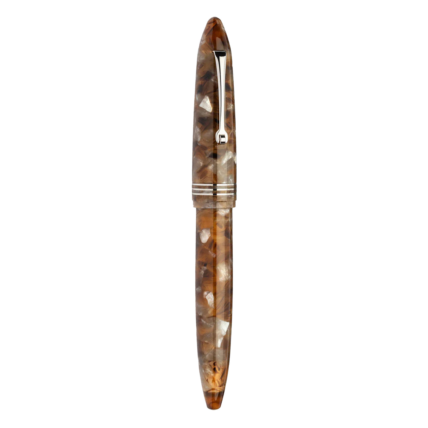 Leonardo Furore Acque Ambrata Fountain Pen - Amber CT