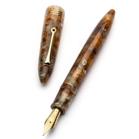 Leonardo Furore Acque Ambrata Fountain Pen - Amber GT