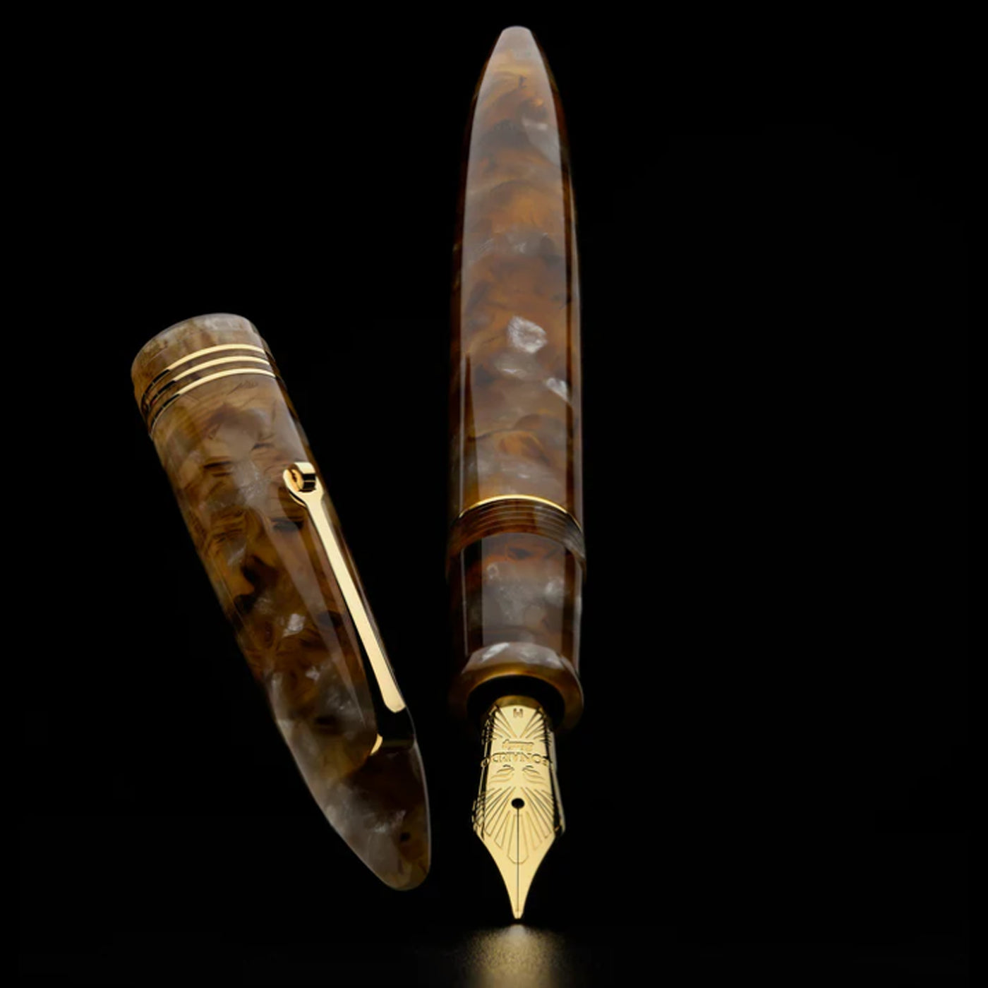 Leonardo Furore Acque Ambrata Fountain Pen - Amber GT