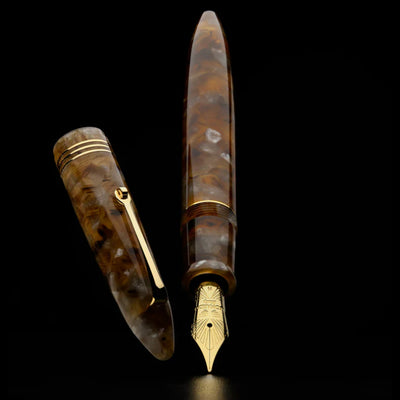 Leonardo Furore Acque Ambrata Fountain Pen - Amber GT
