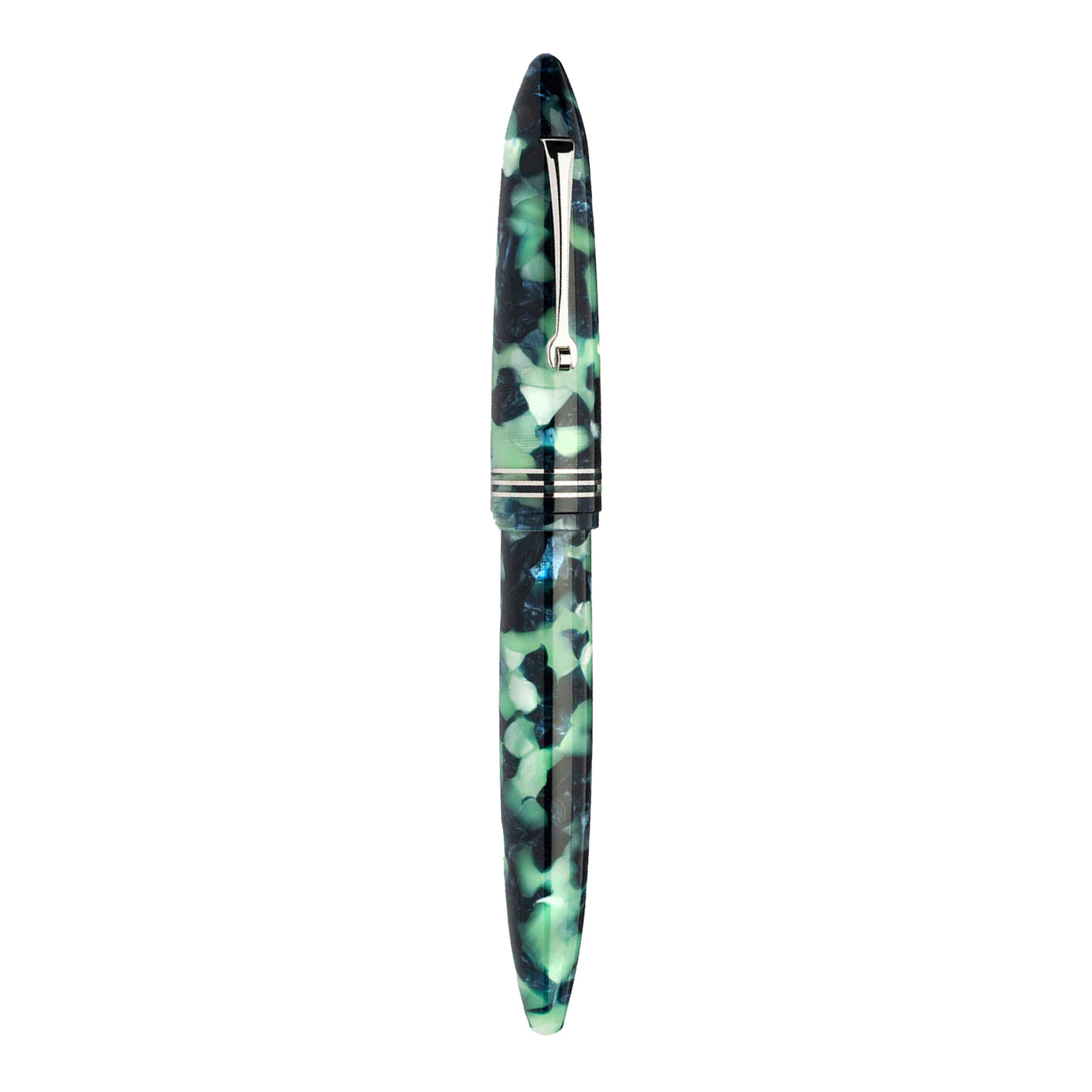 Leonardo Furore Fiordo Di Furore Fountain Pen - Green & Black CT