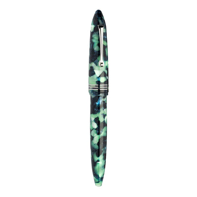Leonardo Furore Fiordo Di Furore Fountain Pen - Green & Black CT