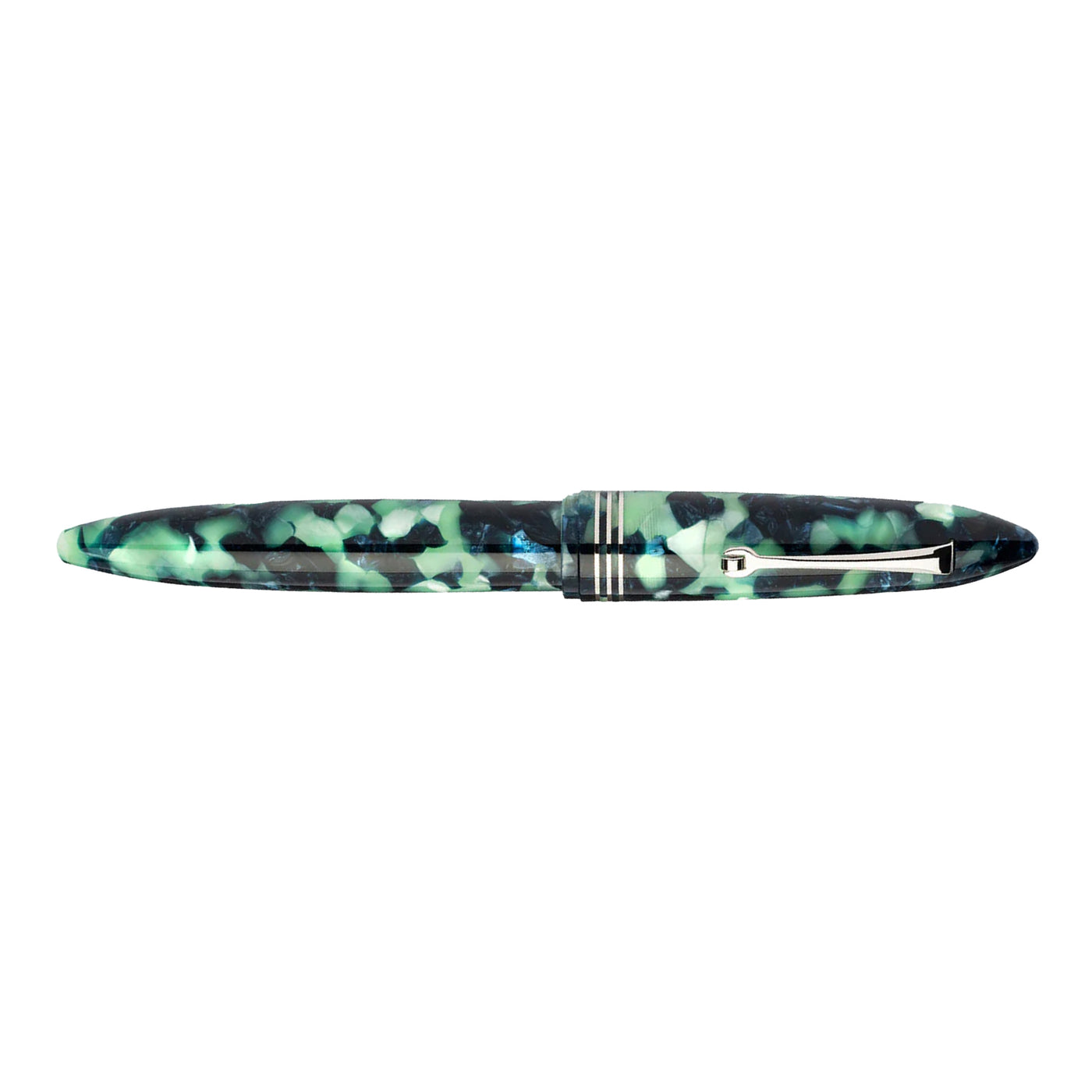 Leonardo Furore Fiordo Di Furore Fountain Pen - Green & Black CT