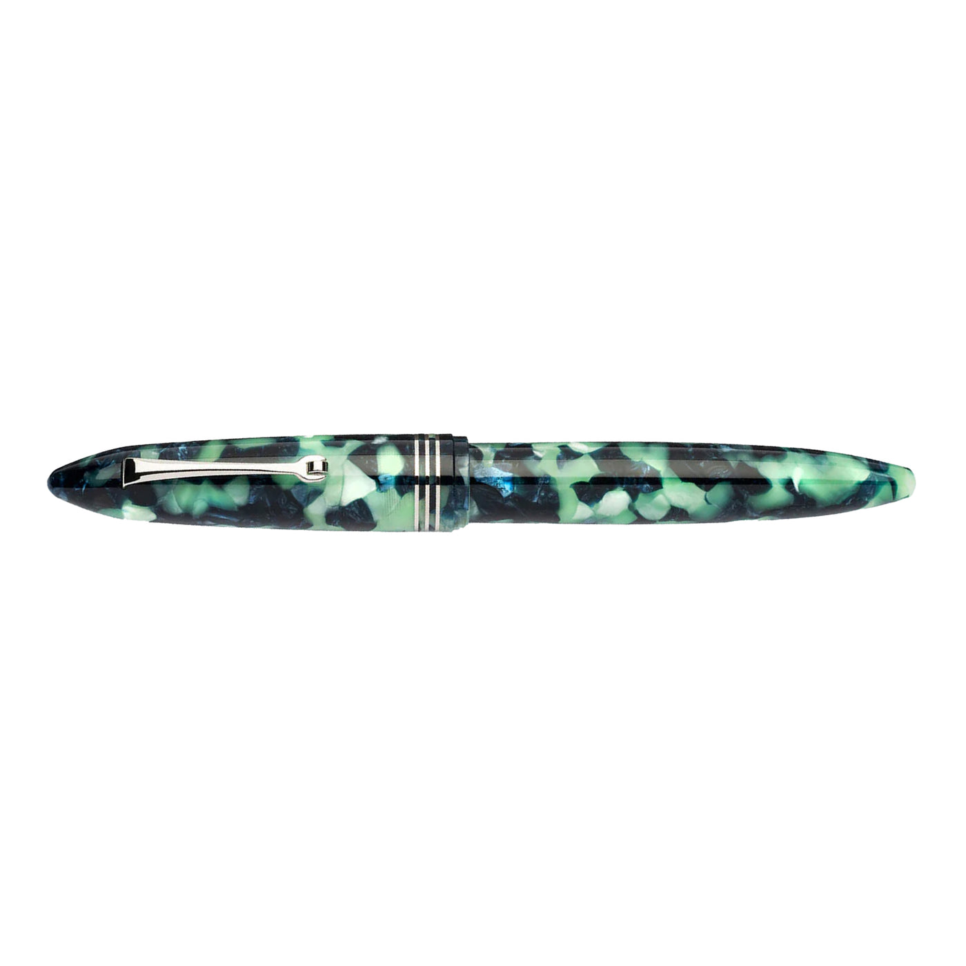 Leonardo Furore Fiordo Di Furore Fountain Pen - Green & Black CT