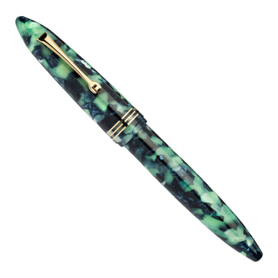 Leonardo Furore Fiordo Di Furore Fountain Pen - Green & Black GT