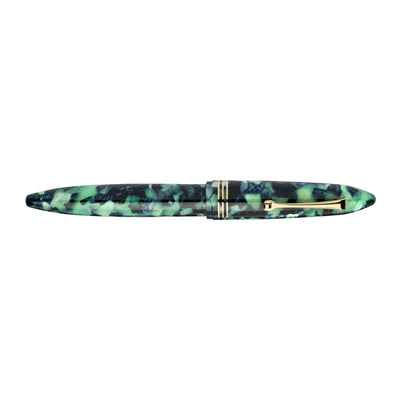 Leonardo Furore Fiordo Di Furore Fountain Pen - Green & Black GT