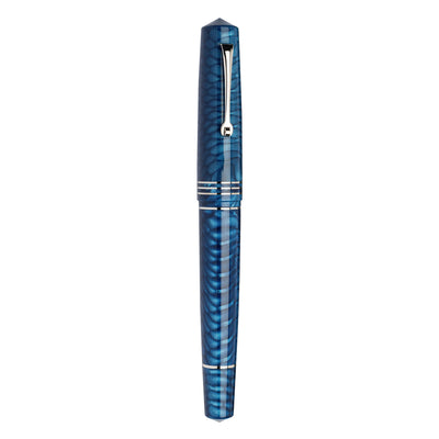Leonardo MZ Grande 2.0 Dragon Skin No.8 Steel Nib Fountain Pen - Blue CT