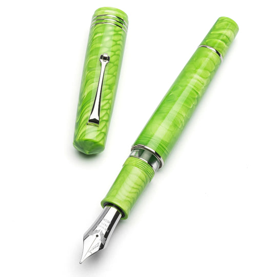 Leonardo MZ Grande 2.0 Dragon Skin No.8 Steel Nib Fountain Pen - Green CT