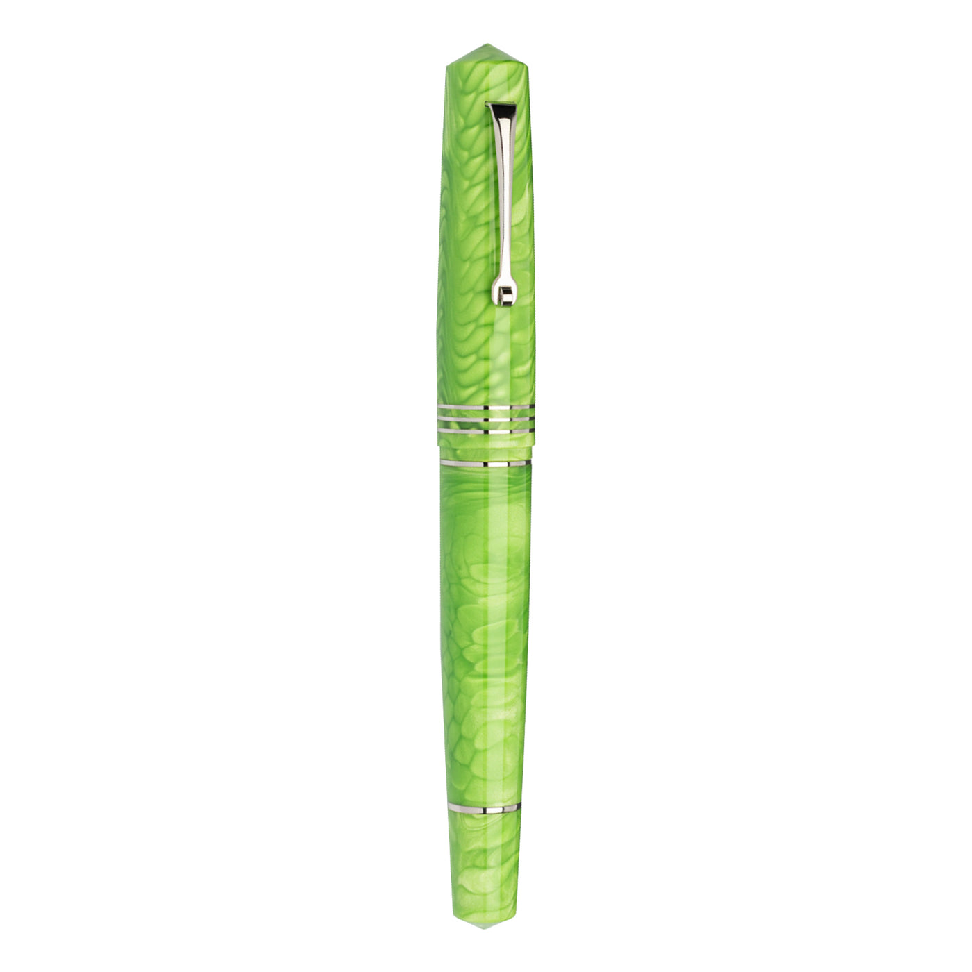 Leonardo MZ Grande 2.0 Dragon Skin No.8 Steel Nib Fountain Pen - Green CT