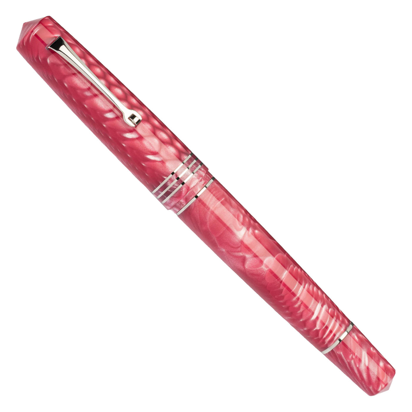 Leonardo MZ Grande 2.0 Dragon Skin No.8 Steel Nib Fountain Pen - Pink CT