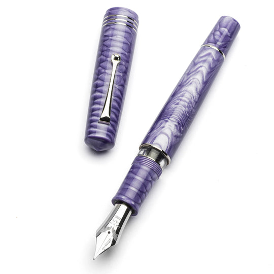 Leonardo MZ Grande 2.0 Dragon Skin No.8 Steel Nib Fountain Pen - Purple CT