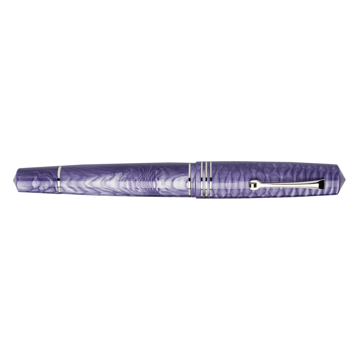 Leonardo MZ Grande 2.0 Dragon Skin No.8 Steel Nib Fountain Pen - Purple CT