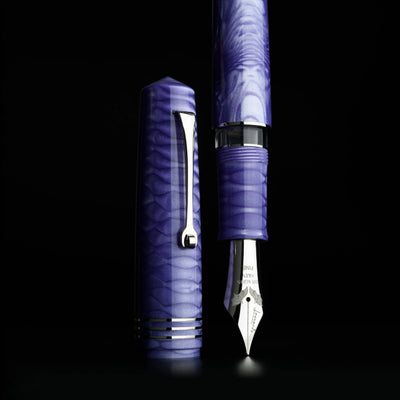 Leonardo MZ Grande 2.0 Dragon Skin No.8 Steel Nib Fountain Pen - Purple CT