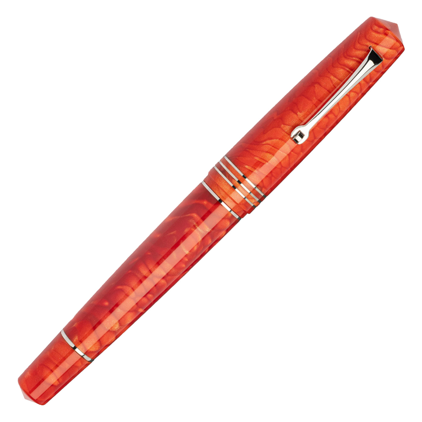 Leonardo MZ Grande 2.0 Dragon Skin No.8 Steel Nib Fountain Pen - Red CT