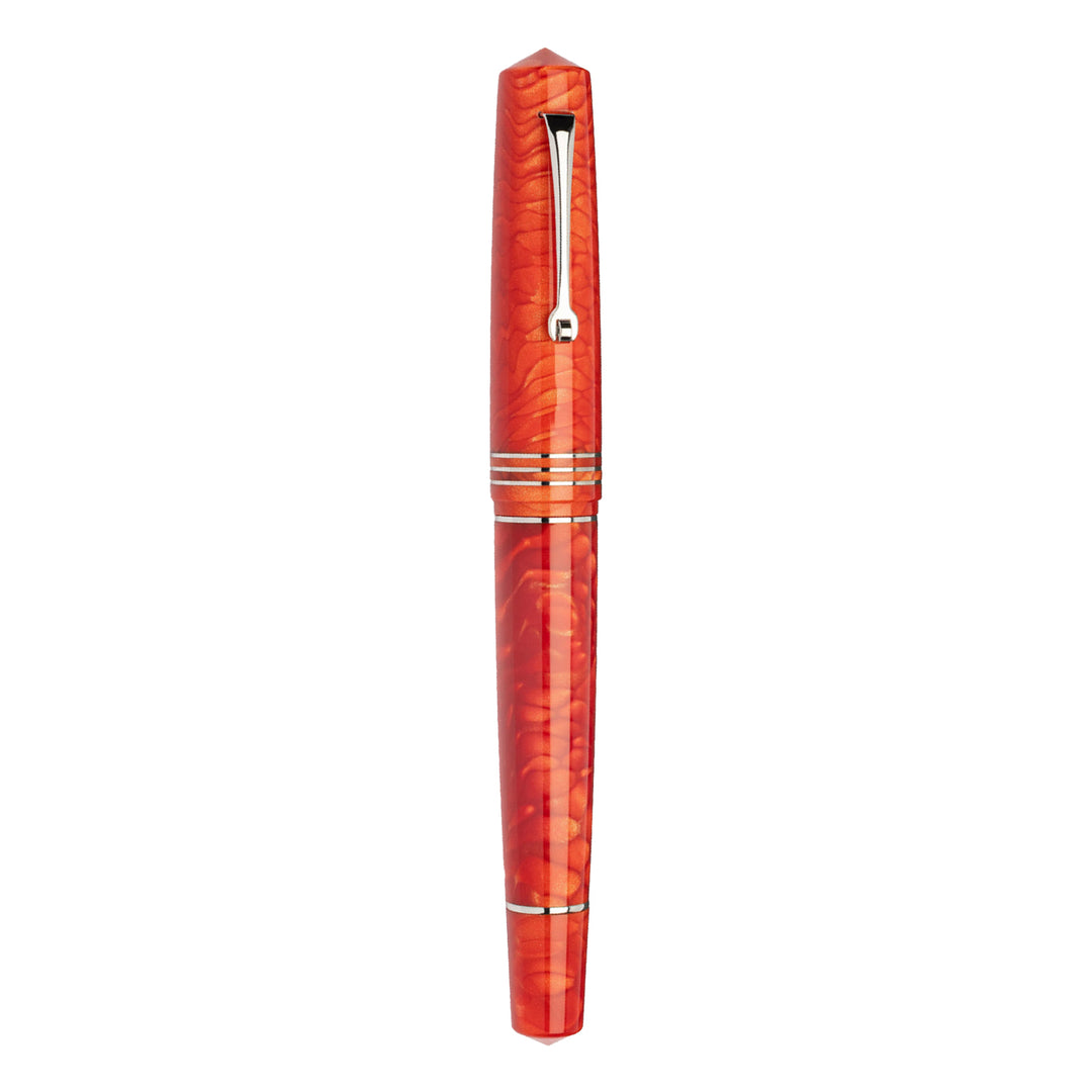 Buy Leonardo Dragon Skin Red Fountain Pen | Leonardo Fountain Pens