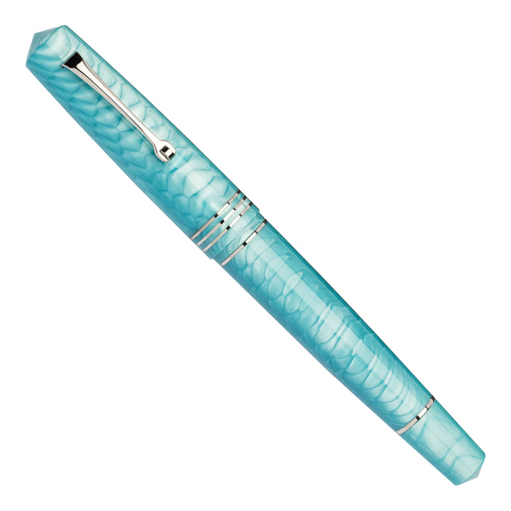 Buy Leonardo Dragon Skin Teal Fountain Pen | Leonardo Pens | Makoba