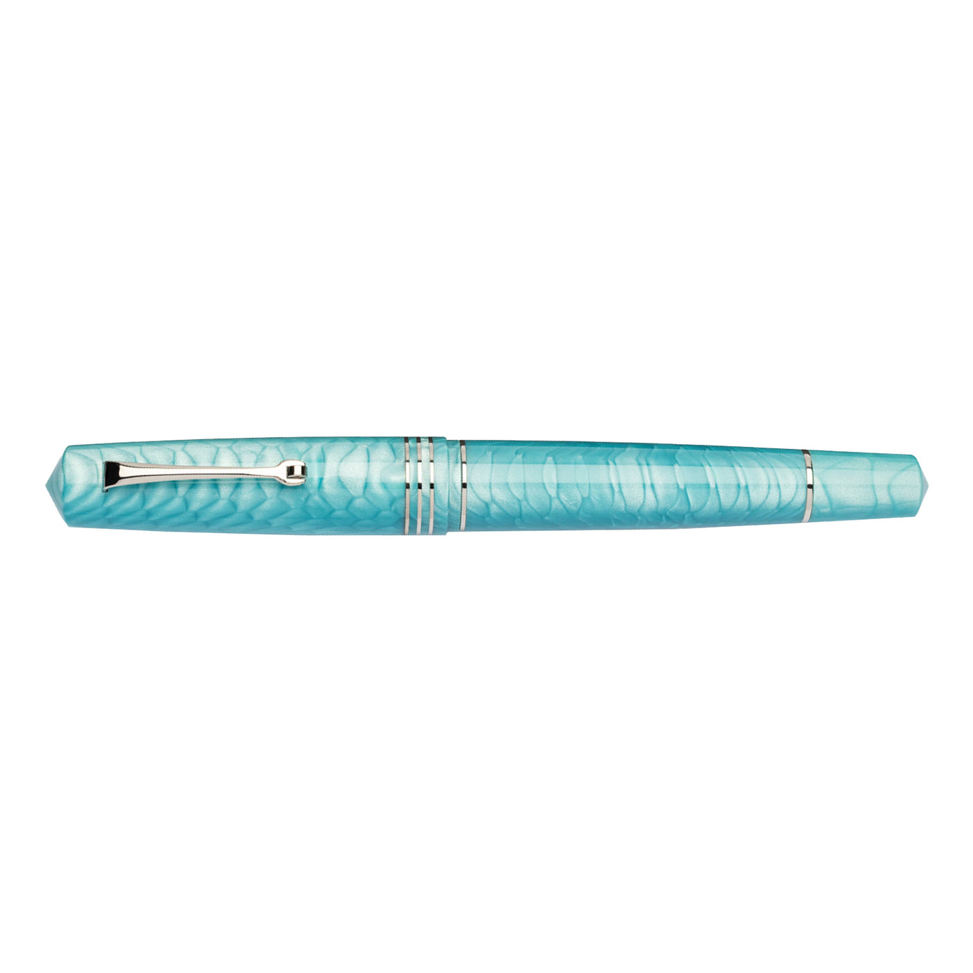 Leonardo MZ Grande 2.0 Dragon Skin No.8 Steel Nib Fountain Pen - Teal CT