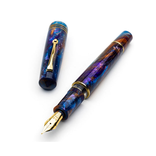 Leonardo MZ Grande 2.0 Galattica No.8 14K Gold Fountain Pen - Universe GT (Limited Edition)