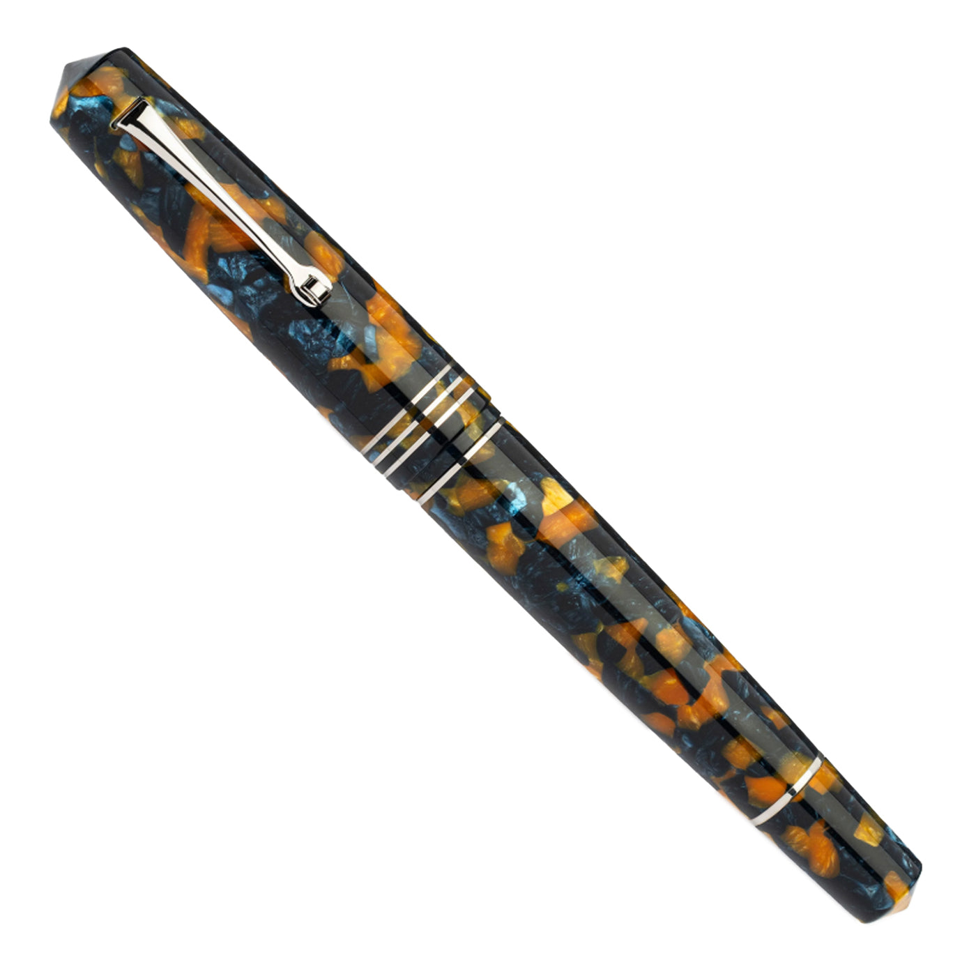 Leonardo MZ Grande 2.0 No.6 Steel Nib Fountain Pen - Crepuscolo Marino CT