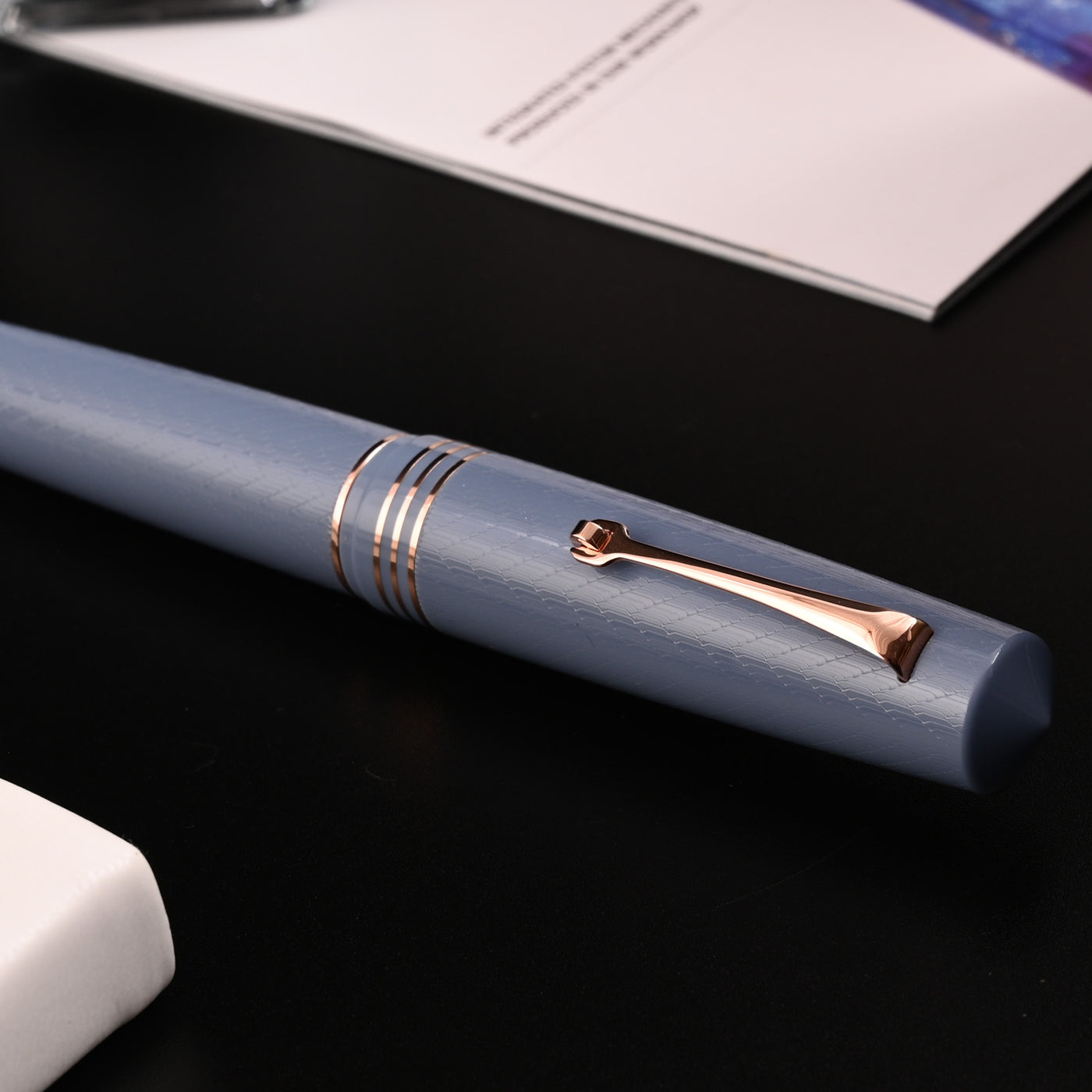 Leonardo MZ Grande 2.0 The Art of Guilloche Fountain Pen - Indigo RGT 14