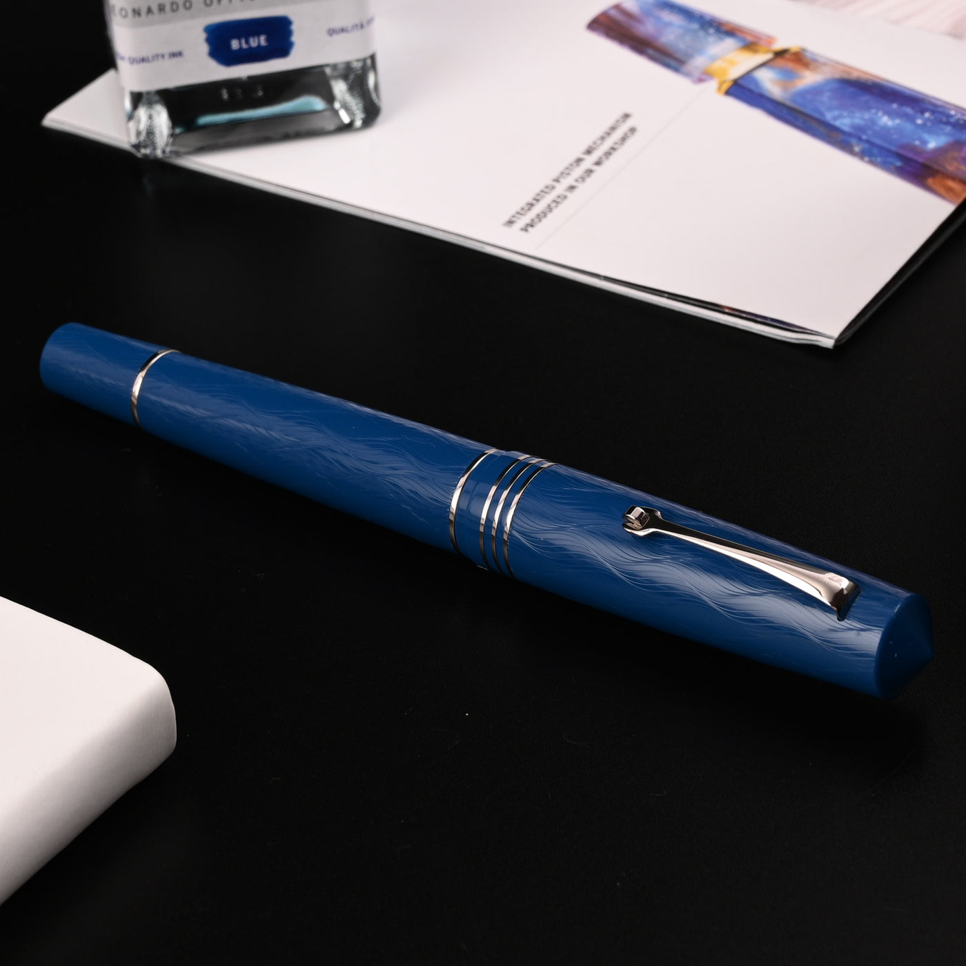 Leonardo MZ Grande 2.0 The Art of Guilloche Fountain Pen - Iris CT 16