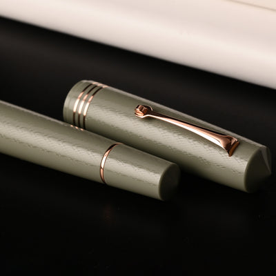 Leonardo MZ Grande 2.0 The Art of Guilloche Fountain Pen - Verdigris RGT 12