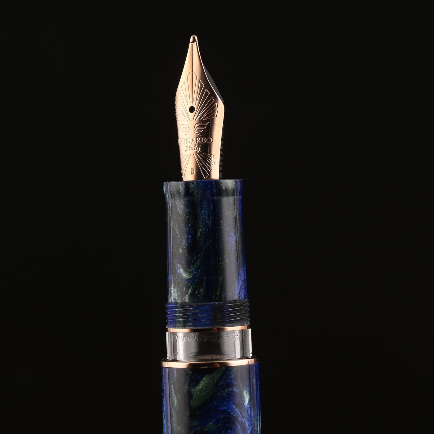Leonardo MZ Grande 2.0 The Power of Flowers Fountain Pen - Fiordaliso Blue RGT (Limited Edition) 13