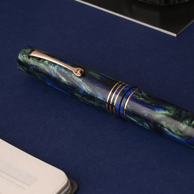 Leonardo MZ Grande 2.0 The Power of Flowers Fountain Pen - Fiordaliso Blue RGT (Limited Edition) 14
