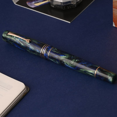 Leonardo MZ Grande 2.0 The Power of Flowers Fountain Pen - Fiordaliso Blue RGT (Limited Edition) 15