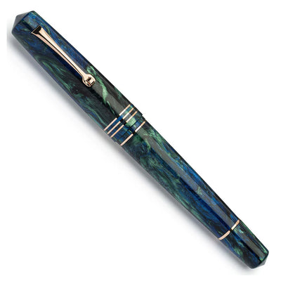 Leonardo MZ Grande 2.0 The Power of Flowers Fountain Pen - Fiordaliso Blue RGT (Limited Edition)
