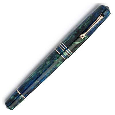 Leonardo MZ Grande 2.0 The Power of Flowers Fountain Pen - Fiordaliso Blue RGT (Limited Edition)