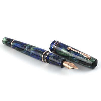 Leonardo MZ Grande 2.0 The Power of Flowers Fountain Pen - Fiordaliso Blue RGT (Limited Edition) 3