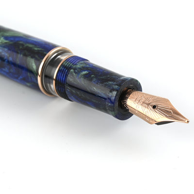 Leonardo MZ Grande 2.0 The Power of Flowers Fountain Pen - Fiordaliso Blue RGT (Limited Edition) 4