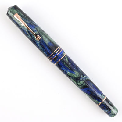 Leonardo MZ Grande 2.0 The Power of Flowers Fountain Pen - Fiordaliso Blue RGT (Limited Edition) 7