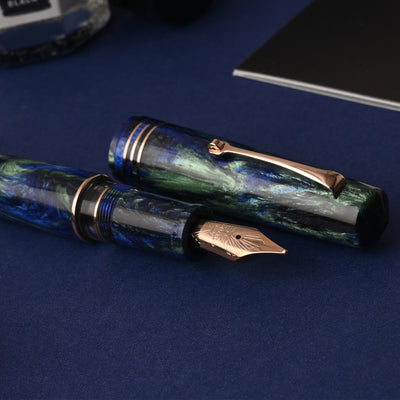 Leonardo MZ Grande 2.0 The Power of Flowers Fountain Pen - Fiordaliso Blue RGT (Limited Edition) 9