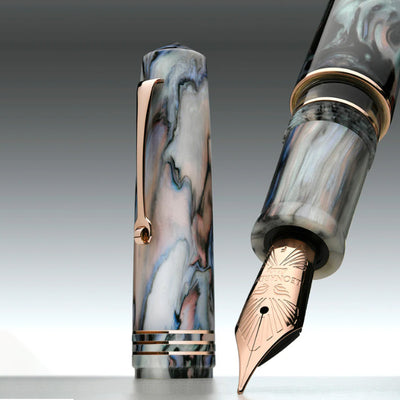 Leonardo MZ Grande 2.0 The Power of Flowers No.6 14K Gold Fountain Pen - Dalia Eveline RGT (Limited Edition)