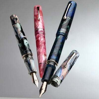 Leonardo MZ Grande 2.0 The Power of Flowers No.6 14K Gold Fountain Pen - Dalia Eveline RGT (Limited Edition)