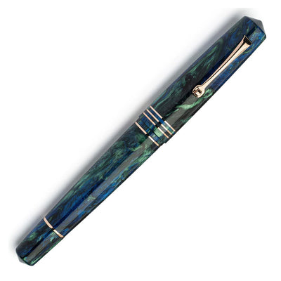 Leonardo MZ Grande 2.0 The Power of Flowers No.6 14K Gold Fountain Pen - Fiordaliso Blue RGT (Limited Edition)