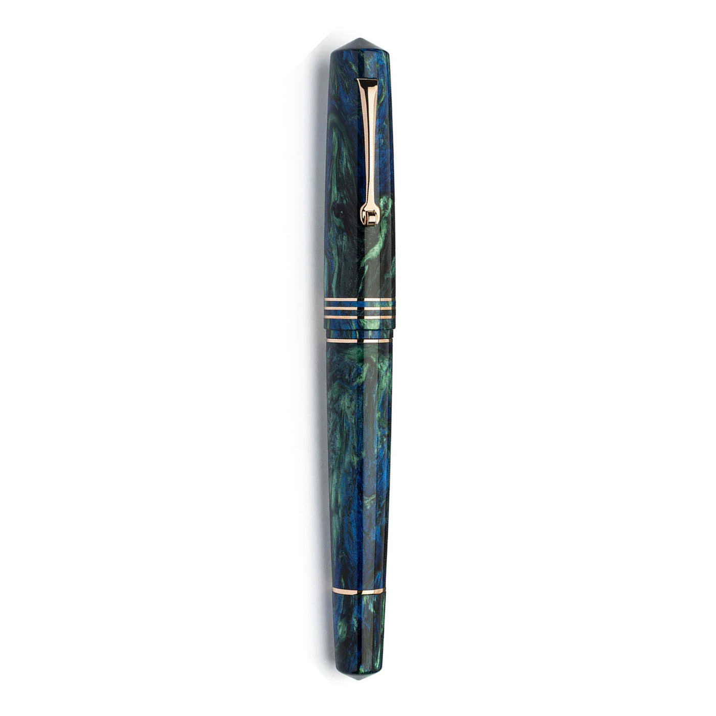 Leonardo MZ Grande 2.0 The Power of Flowers No.6 14K Gold Fountain Pen - Fiordaliso Blue RGT (Limited Edition)