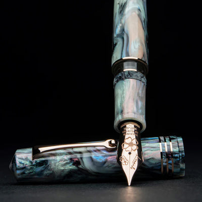 Leonardo MZ Grande 2.0 The Power of Flowers No.8 14K Gold Fountain Pen - Dalia Eveline RGT (Limited Edition)