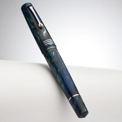 Leonardo MZ Grande 2.0 The Power of Flowers No.8 14K Gold Fountain Pen - Fiordaliso Blue RGT (Limited Edition)