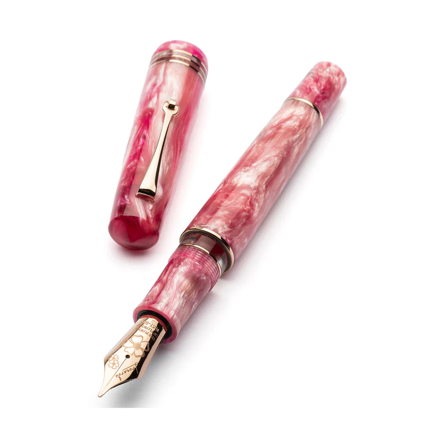 Leonardo MZ Grande 2.0 The Power of Flowers No.8 14K Gold Fountain Pen - Sakura RGT (Limited Edition)
