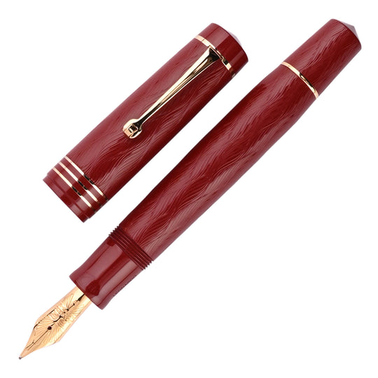 Leonardo MZ Grande Audace Art Nouveau No.6 Fountain Pen - Red Granata GT (Limited Edition)