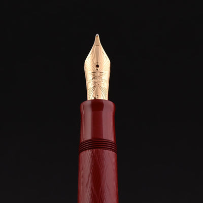 Leonardo MZ Grande Audace Art Nouveau No.8 Fountain Pen - Red Granata GT (Limited Edition) 9
