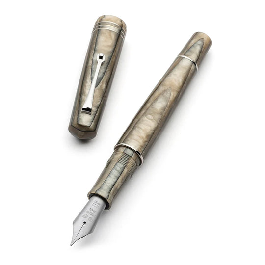 Leonardo MZ Grande Cuspide No.8 Titanium Nib Fountain Pen - Nocciola CT