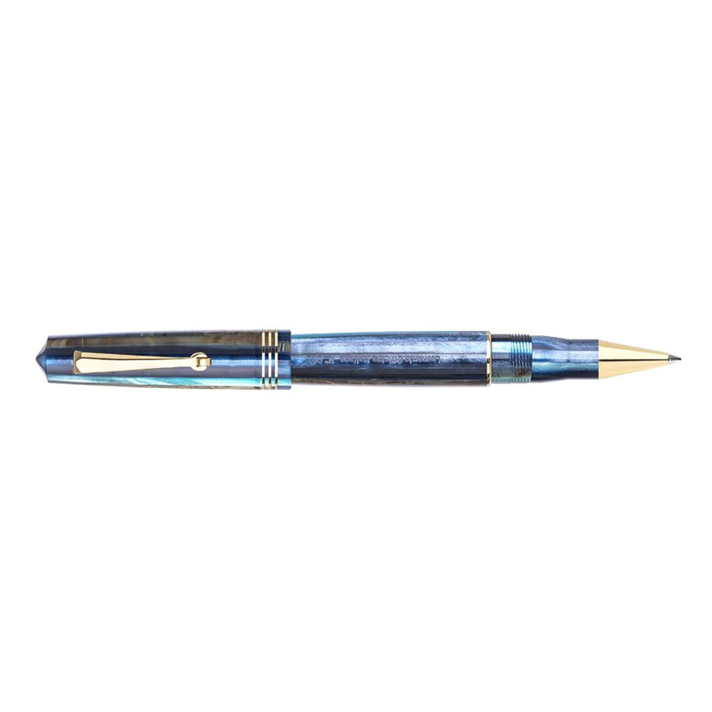 Leonardo MZ Grande Roller Ball Pen - Blue Hawaii GT