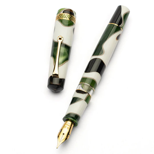 Leonardo Magico Fountain Pen - Foglia Green GT