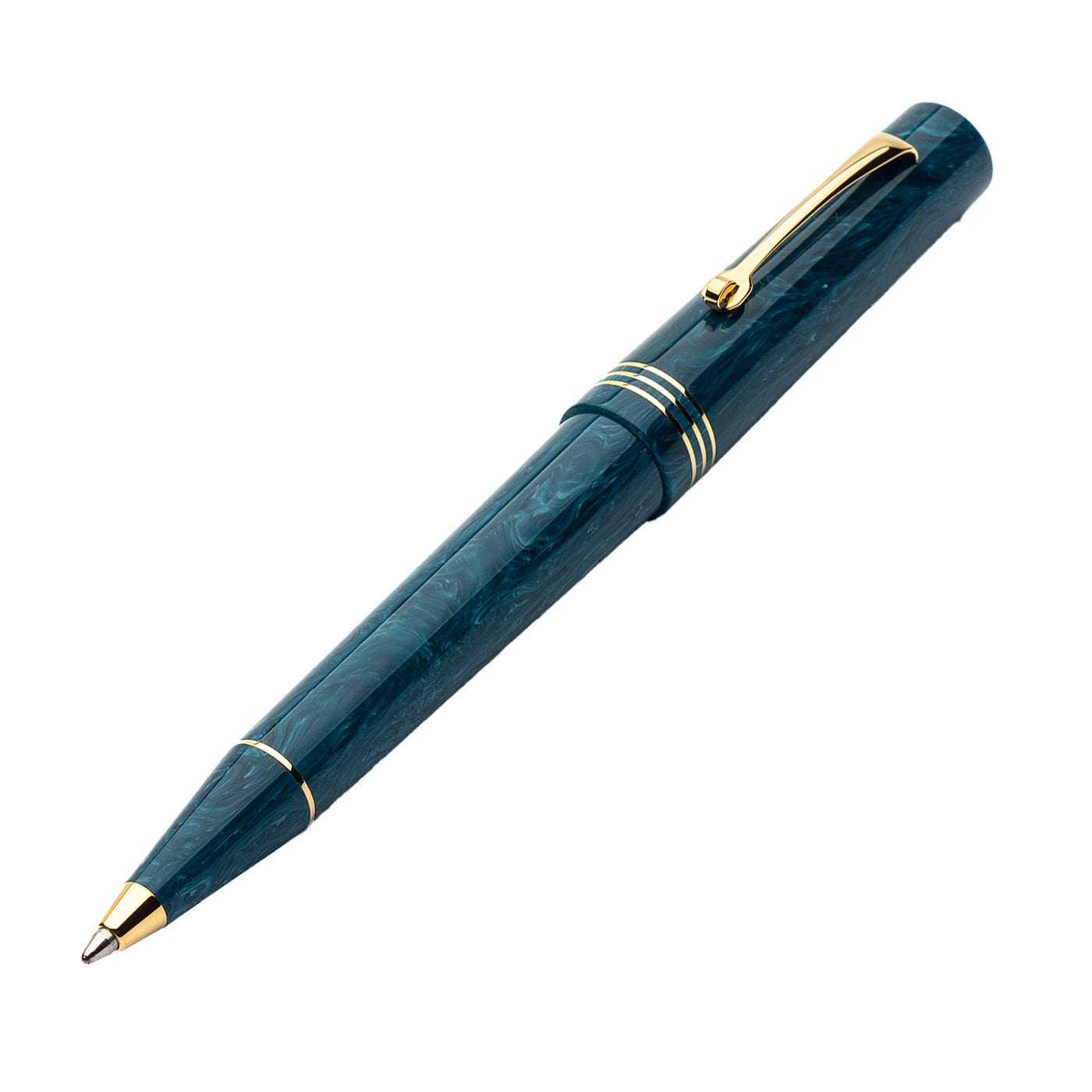 Leonardo Momento Zero Ball Pen - Positano Blue GT 1